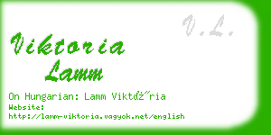 viktoria lamm business card